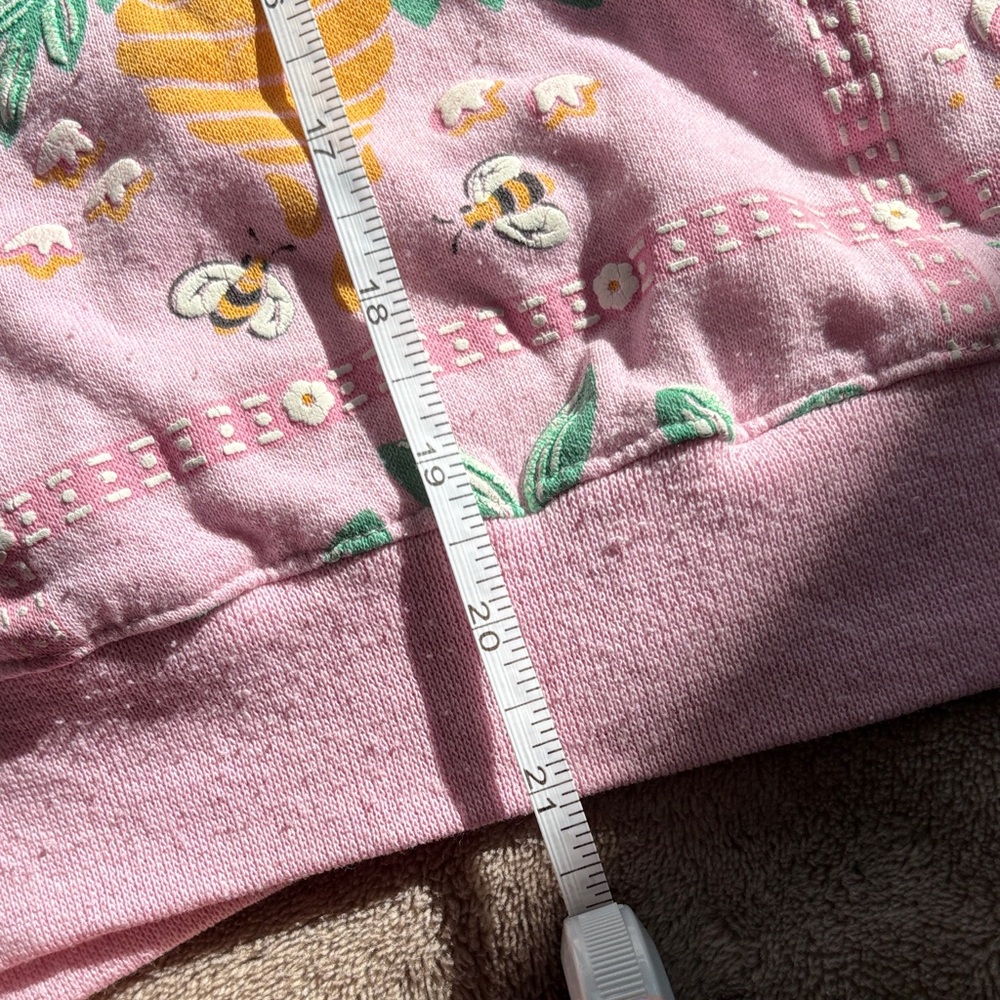 Vintage Pink Floral Sweatshirt - Picture 7 of 9